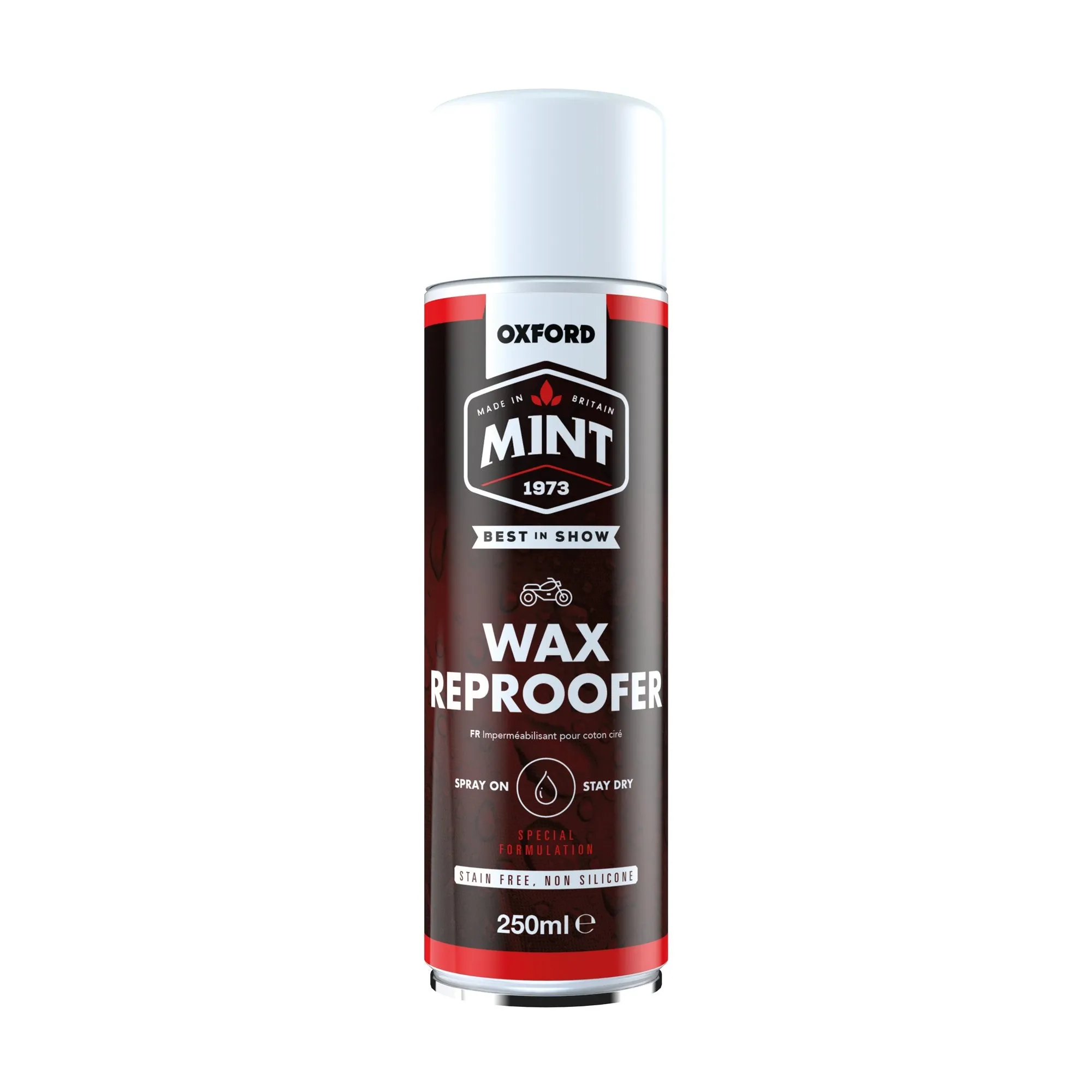 OXFORD MINT MOTORBIKE MOTORCYCLE WAX COTTON JACKET REPROOFER WATERPROOFING SPRAY