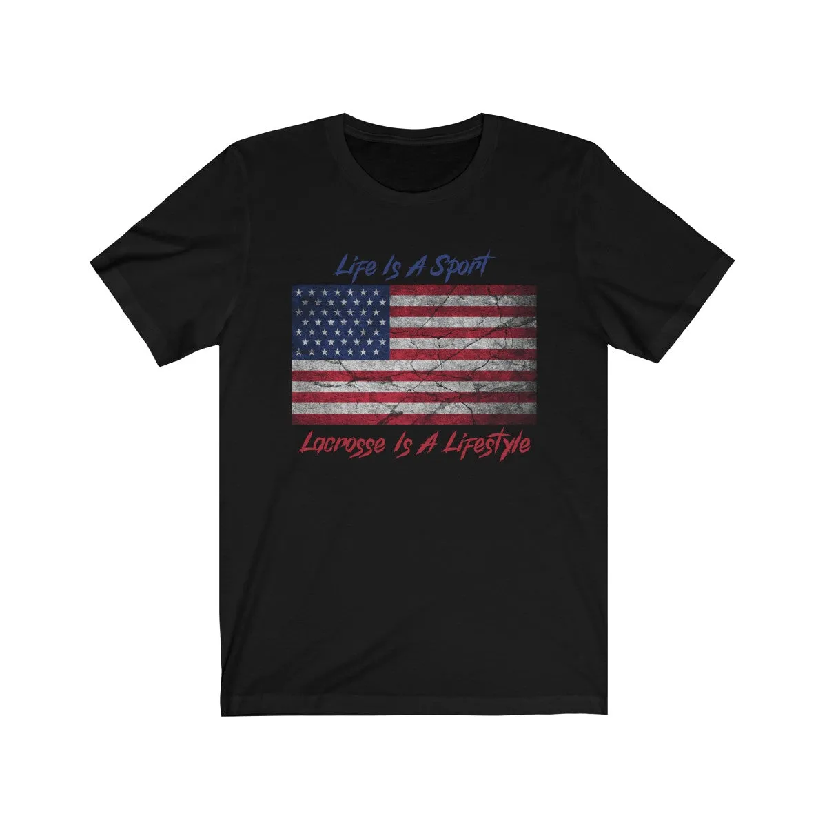 Patriotic Lacrosse Short Sleeve Premium Tee