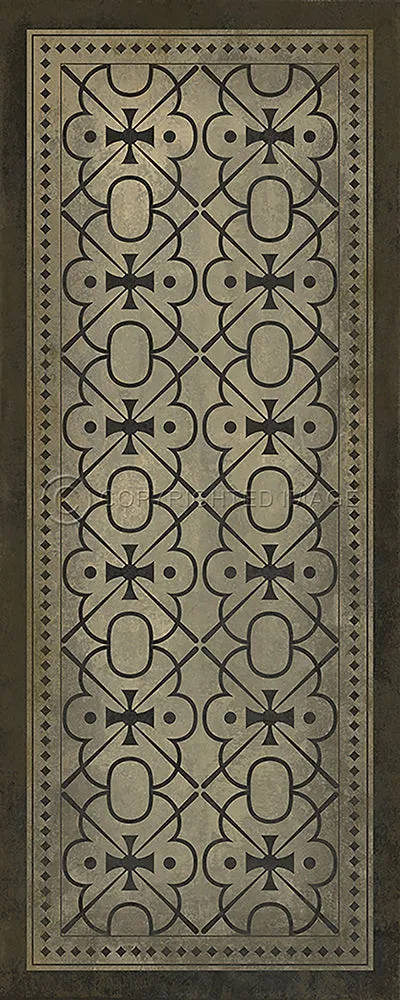 Pattern 05 "Watson" Vinyl Floorcloth - Spicher & Co.