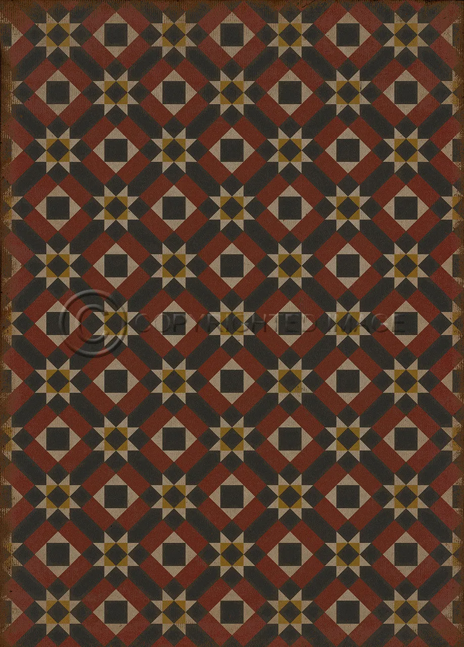 Pattern 14 "Great Expectations" Vinyl Floorcloth - Spicher & Co.
