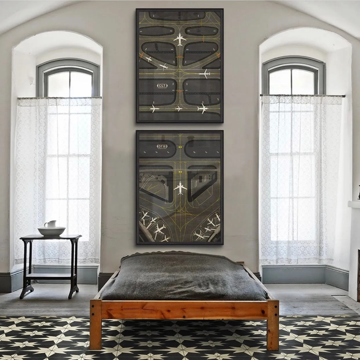 Pattern 20 "Vesper" Vinyl Floorcloth - Spicher & Co.