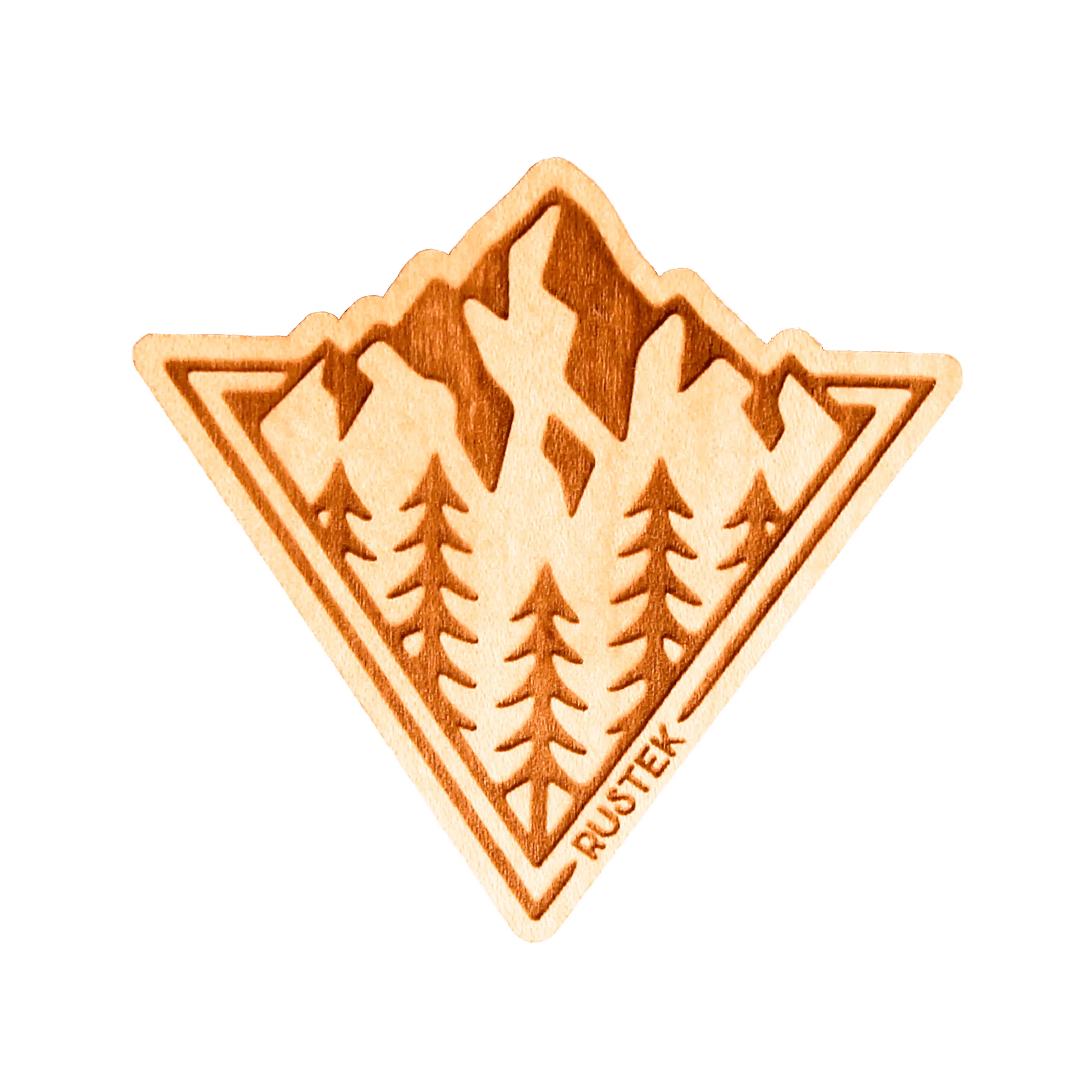 Peaking Wood Sticker