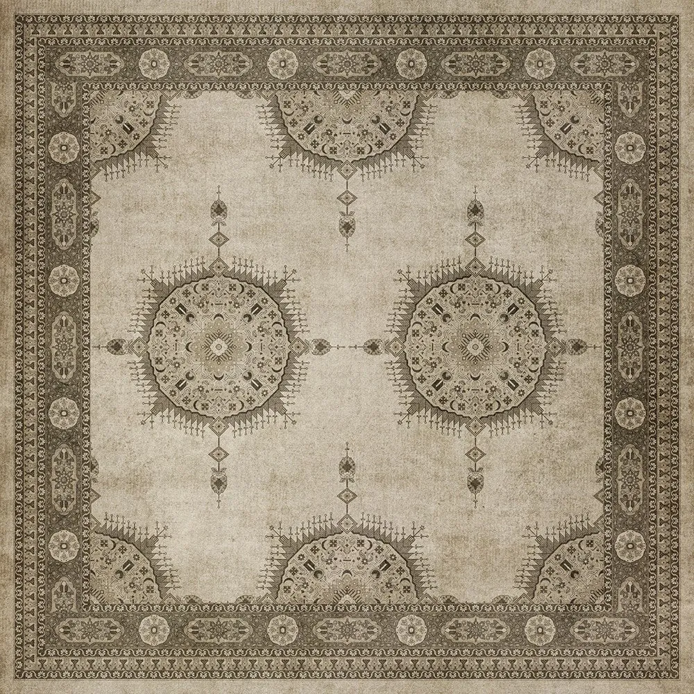 Persian Bazaar - Tabriz "Mithras" Vinyl Floorcloth - Spicher & Co.