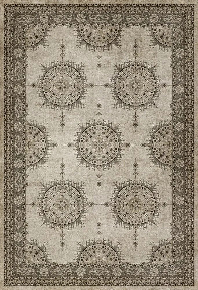 Persian Bazaar - Tabriz "Mithras" Vinyl Floorcloth - Spicher & Co.
