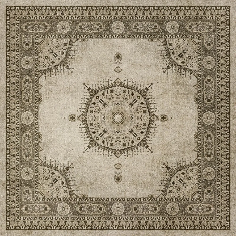 Persian Bazaar - Tabriz "Mithras" Vinyl Floorcloth - Spicher & Co.