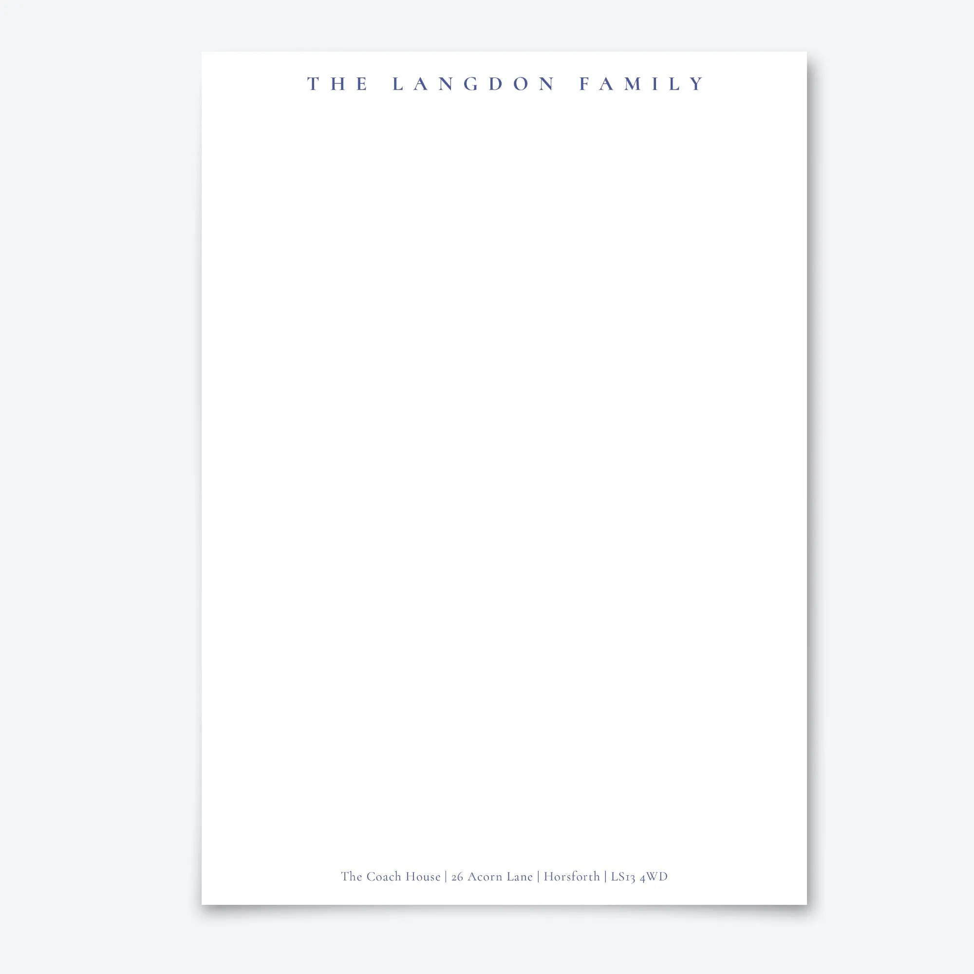 Personalised Letter Writing Stationery Set with Organiser - 'Oxford''