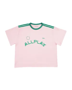 Pink Sports Stripe Tee