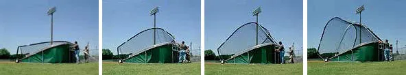 Portable and Movable Batting Cage