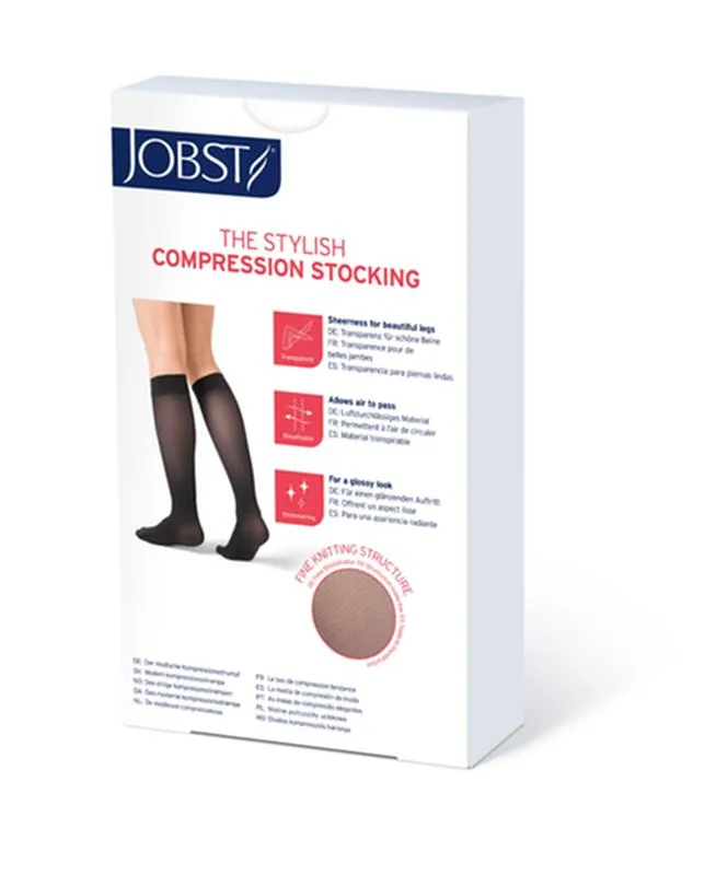 PR/1 JOBST ULTRASHEER WOMEN, KNEE HIGH PETITE, 20-30MMHG, LG, SUNTAN, CLOSED TOE