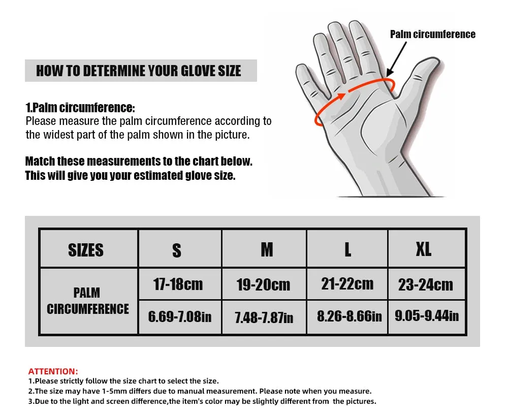 PU Leather Full Finger Glove