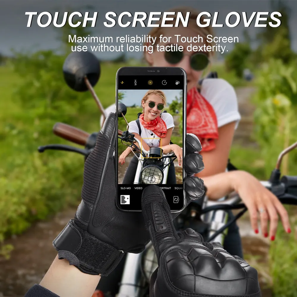 PU Leather Full Finger Glove
