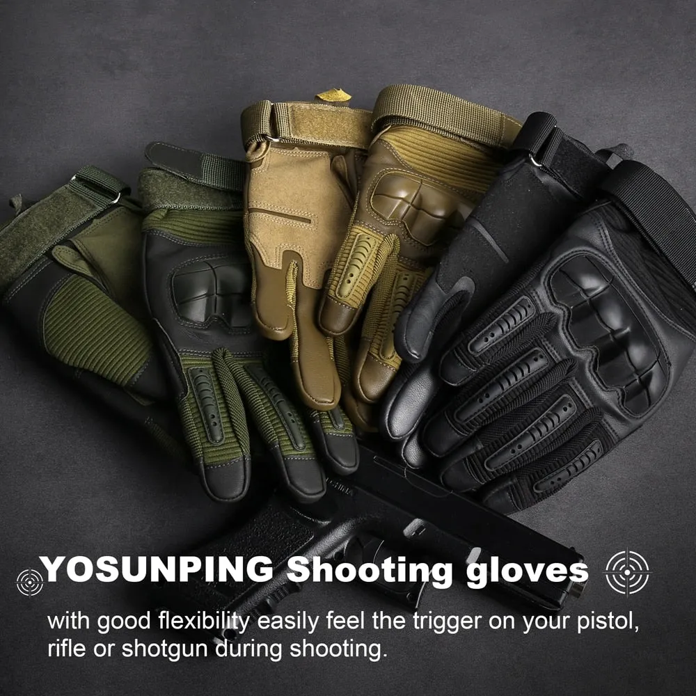 PU Leather Full Finger Glove