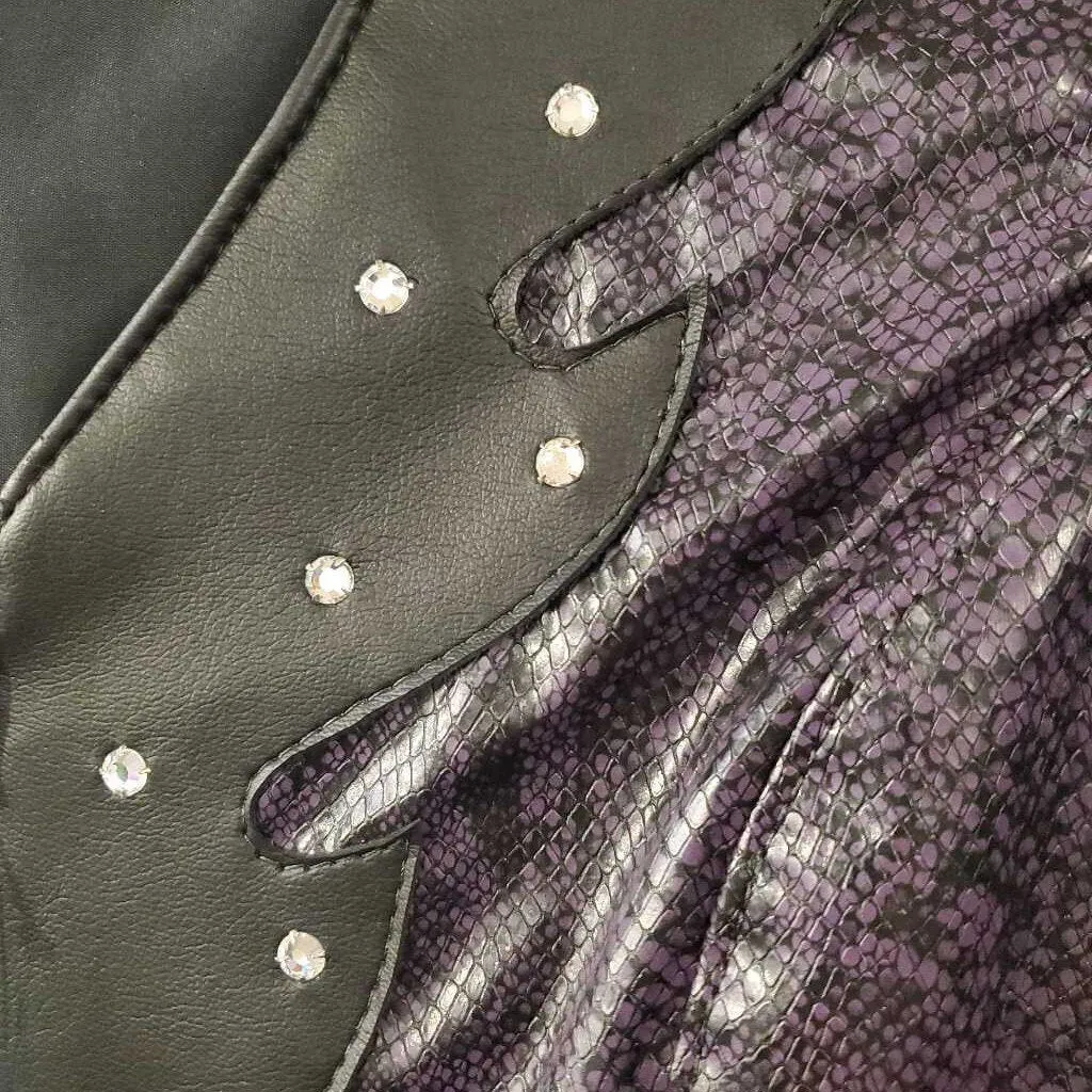 Purple Snake Skin w/ Black Top
