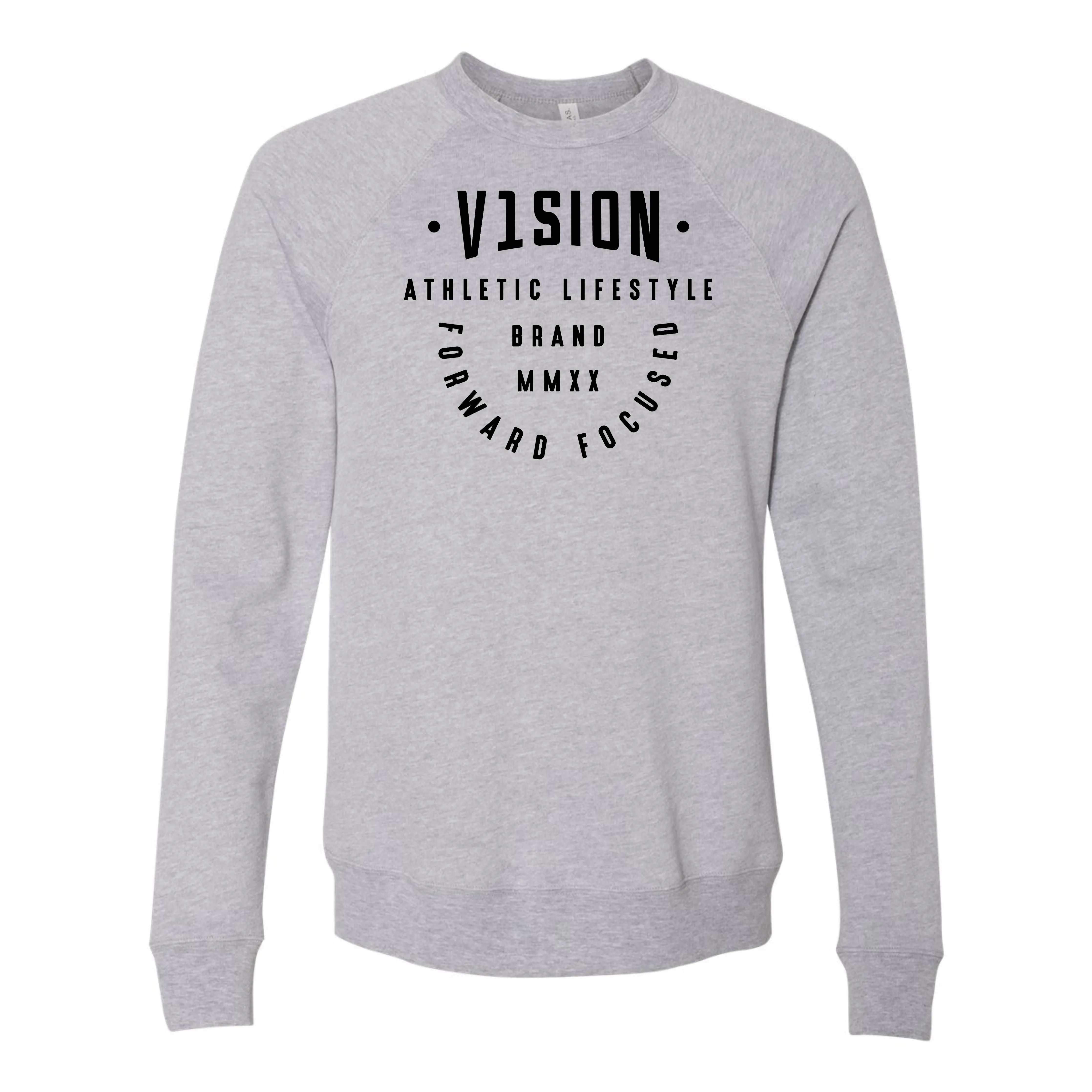 "Forward Focused" Lightweight Crewneck Sweatshirt "Athletic Heather"
