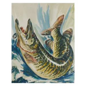 "Leaping Muskie" by Marge Optiz