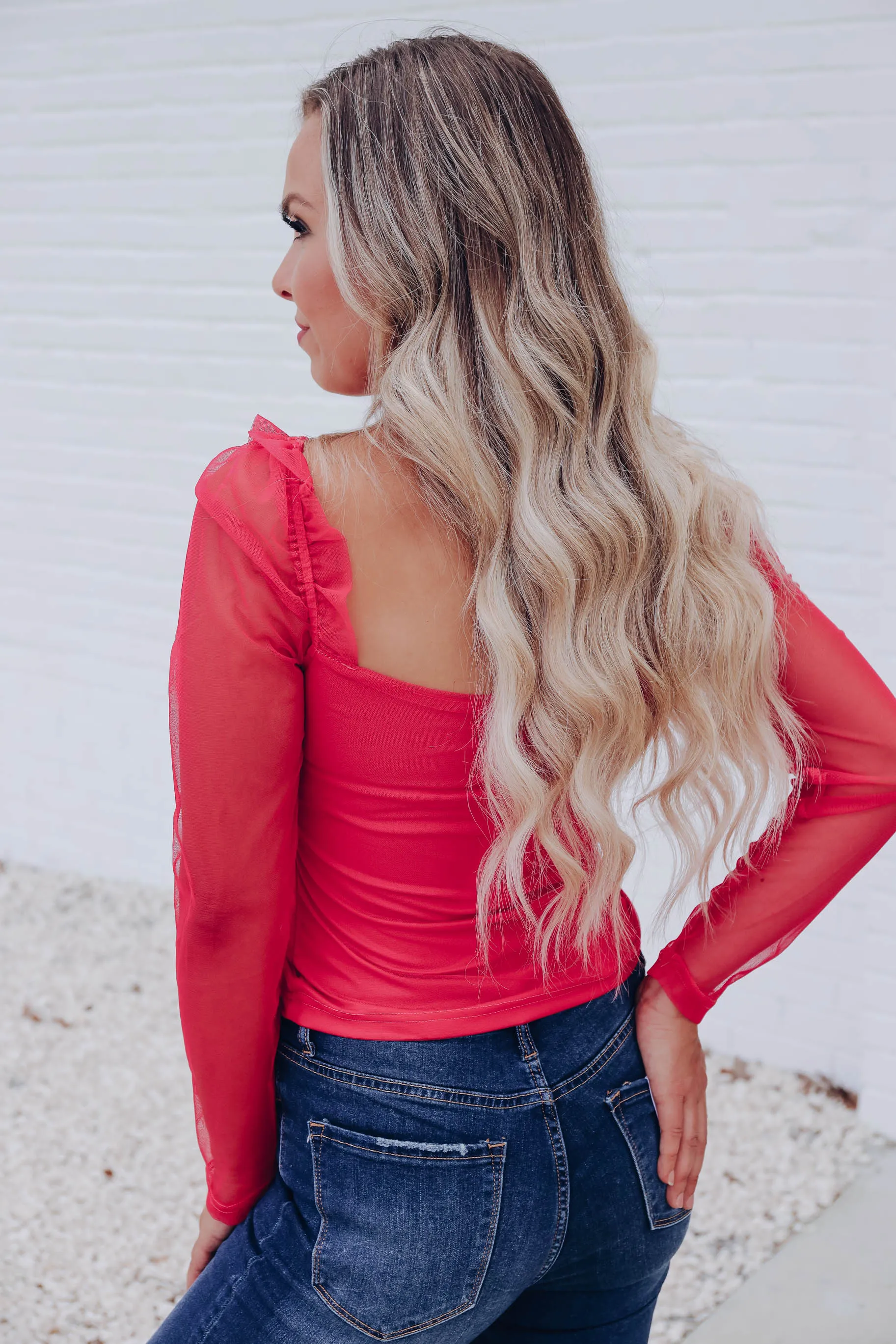 Rana Ruched Crop Top - Pink