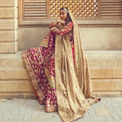 Red Kameez and Red Lehenga for Pakistani Bridal Dresses