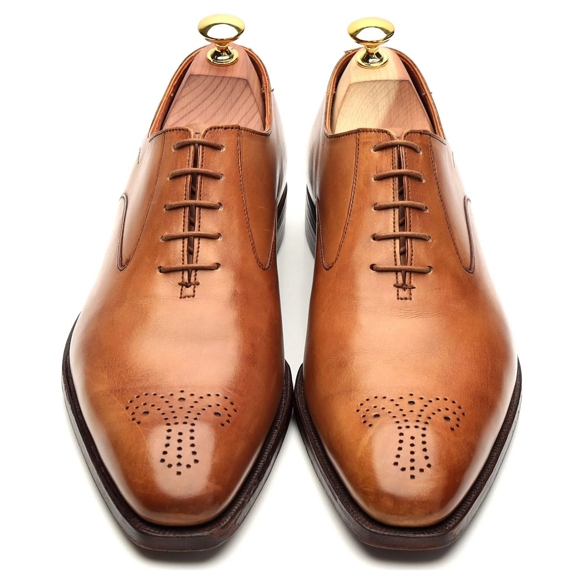 'Rosemoor' Tan Brown Leather Oxford UK 7.5 E
