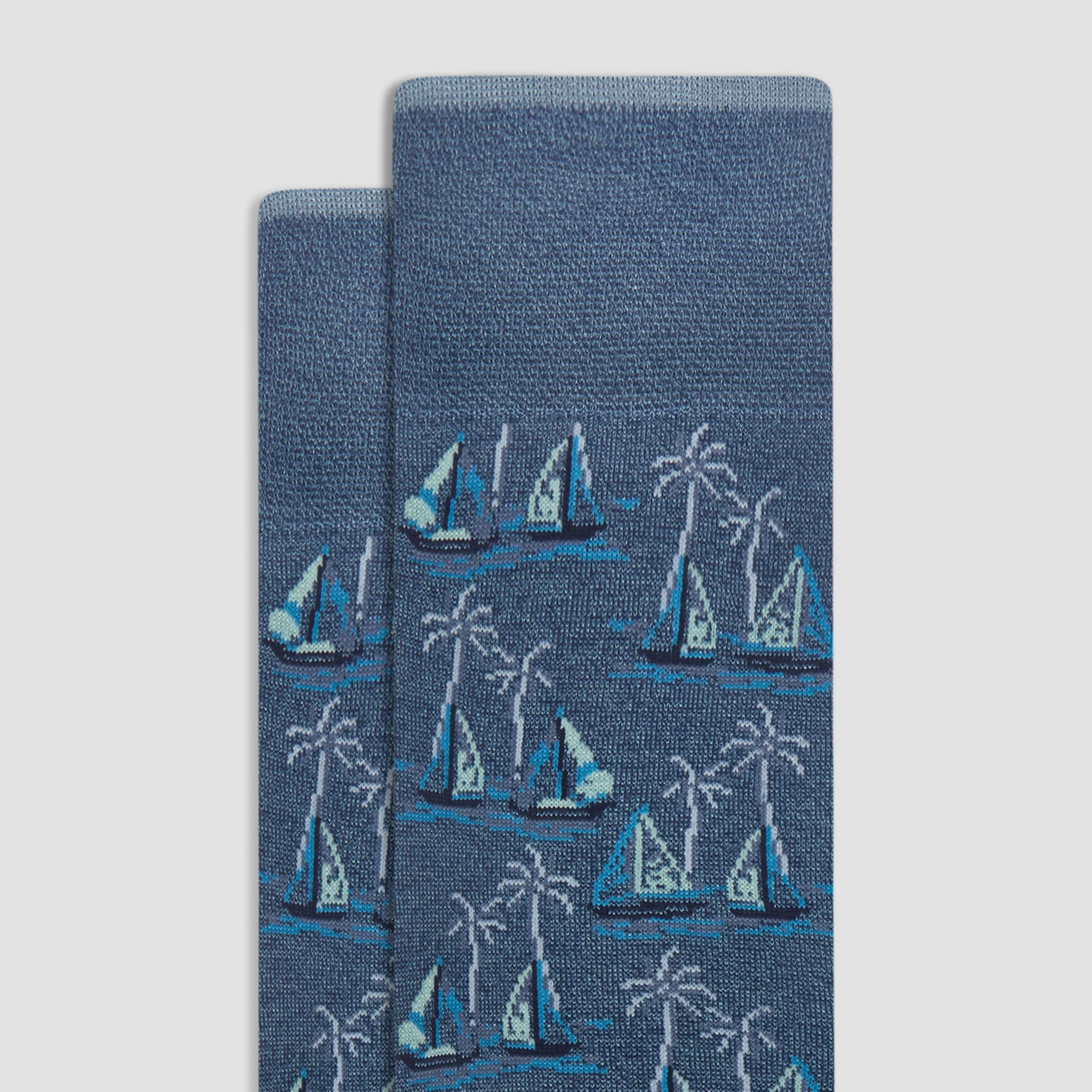 Sailboat Mid-Calf Socks
