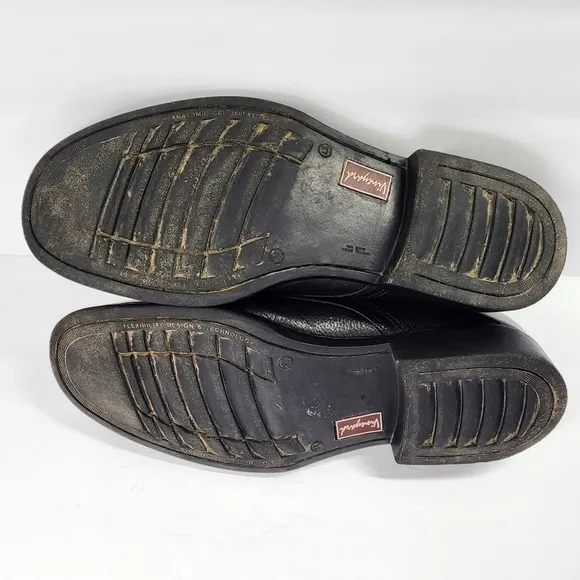 SANDRO MOSCOLONI Vineyard Oxford Black Leather Lace Up Men's Dress Shoe Size 11