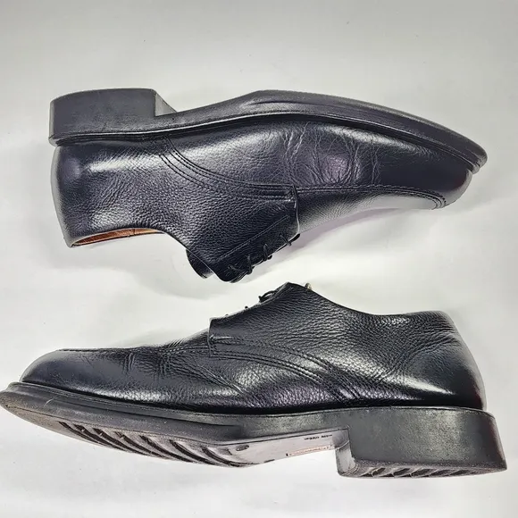SANDRO MOSCOLONI Vineyard Oxford Black Leather Lace Up Men's Dress Shoe Size 11