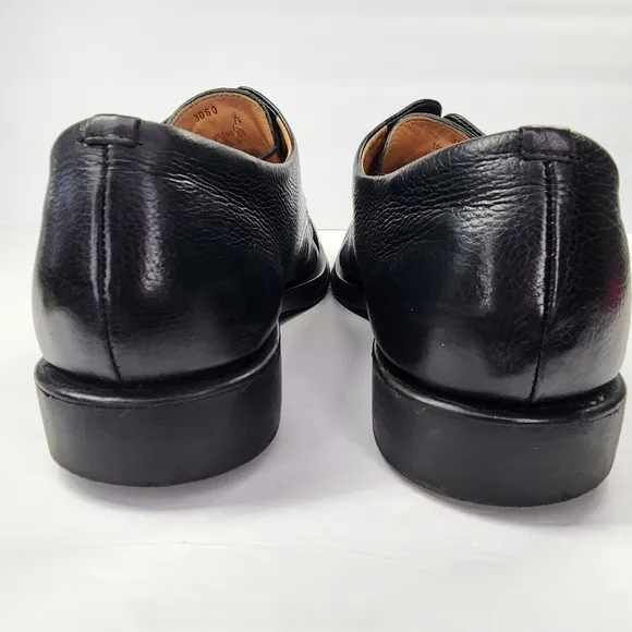 SANDRO MOSCOLONI Vineyard Oxford Black Leather Lace Up Men's Dress Shoe Size 11