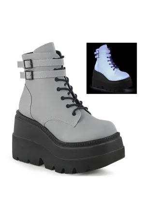 SHAKER-52 Ankle Boot | Grey Faux Leather