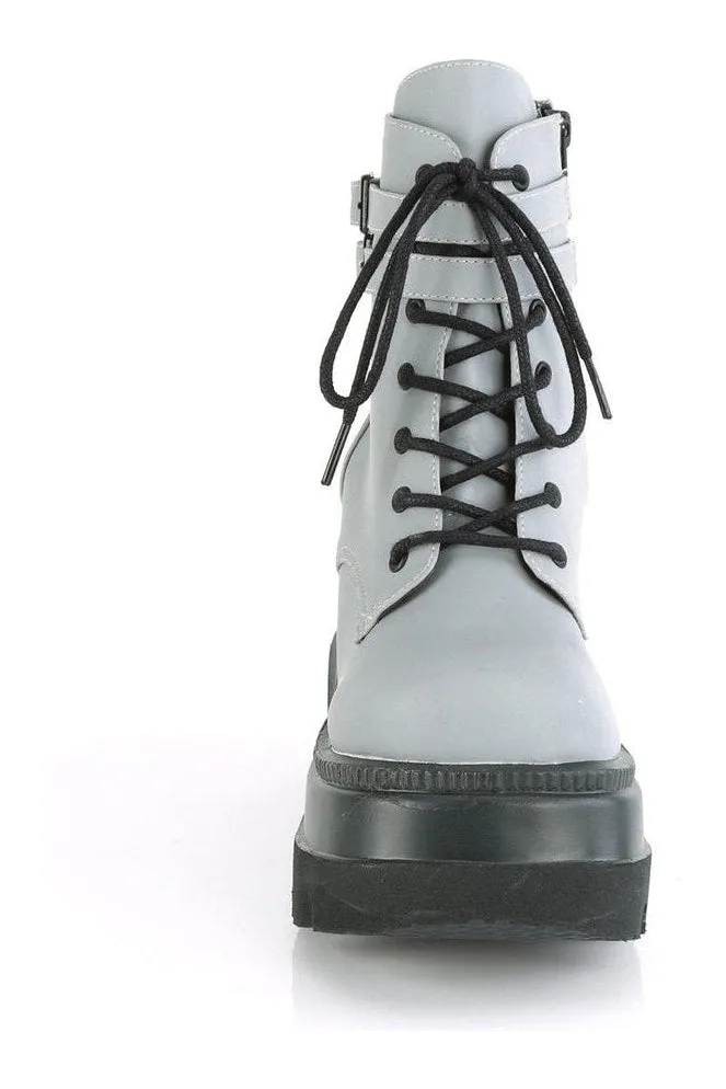 SHAKER-52 Ankle Boot | Grey Faux Leather