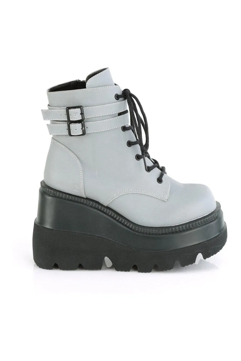 SHAKER-52 Ankle Boot | Grey Faux Leather