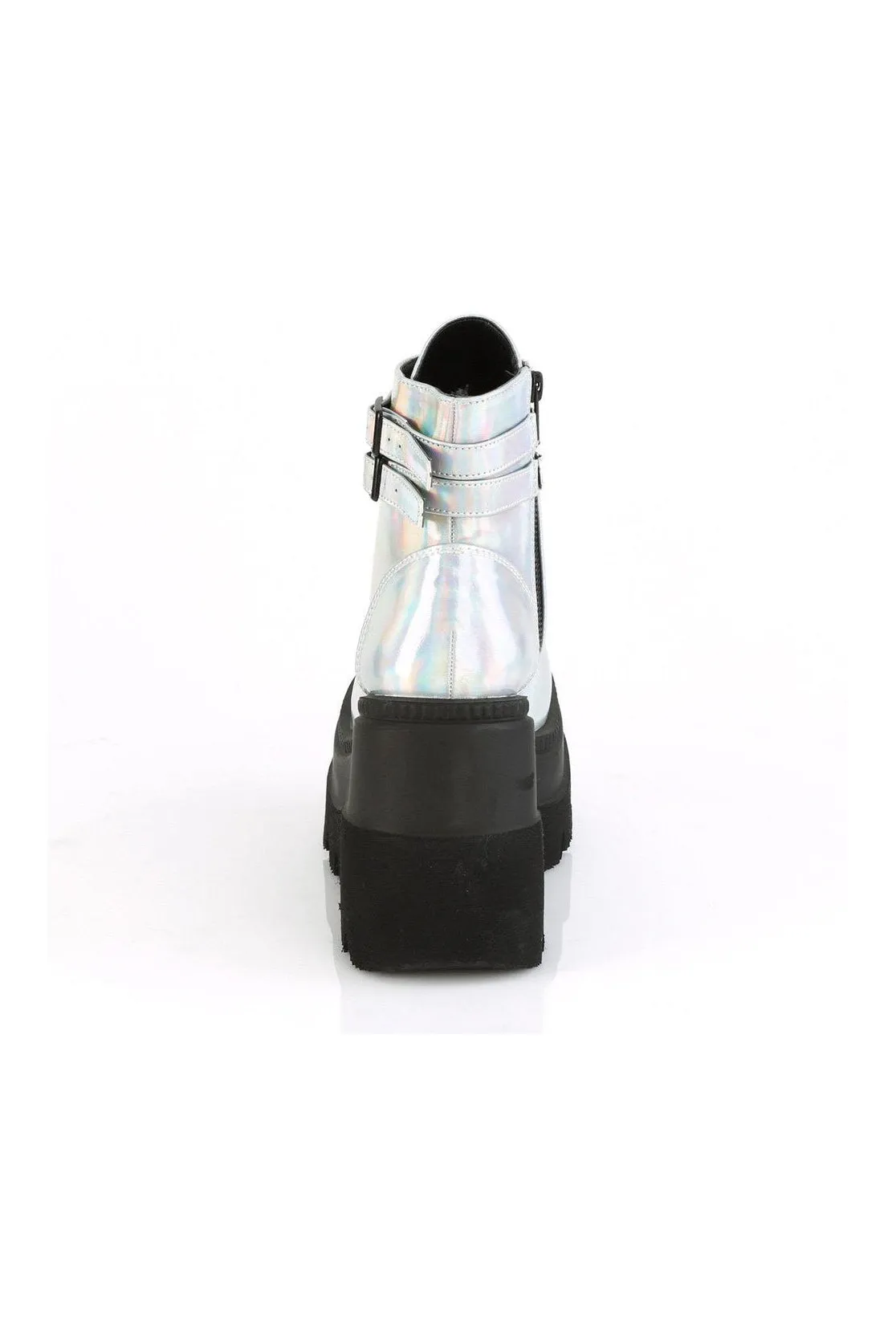 SHAKER-52 Ankle Boot | Hologram Faux Leather