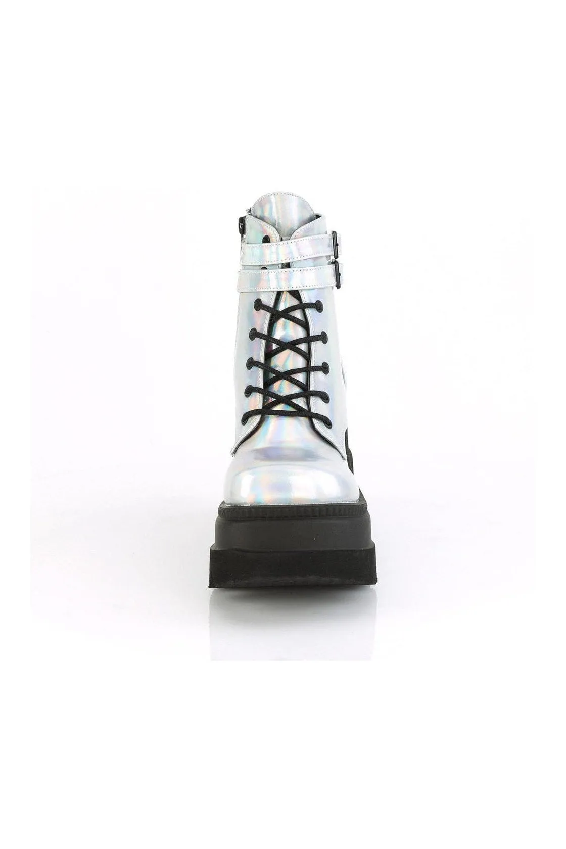 SHAKER-52 Ankle Boot | Hologram Faux Leather