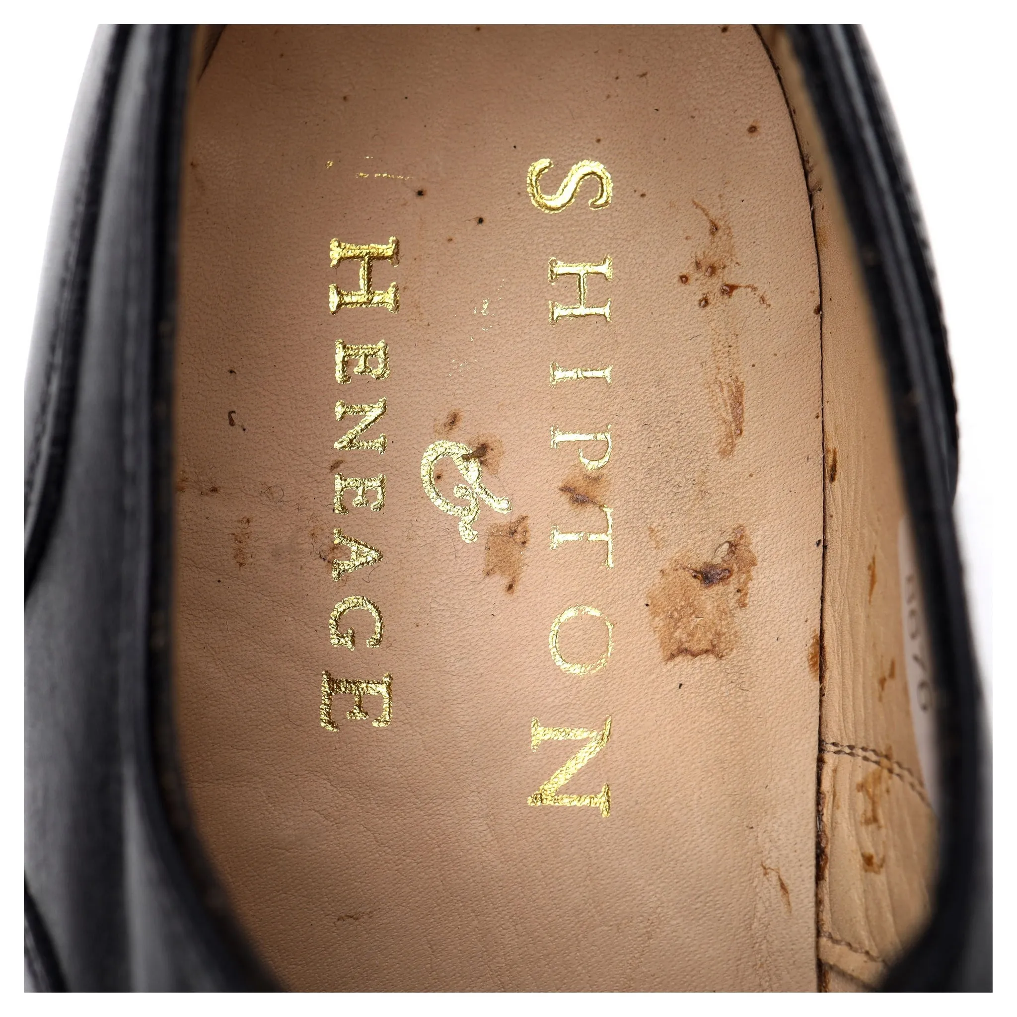 Shipton & Heneage 'Midhurst' Black Leather Oxford UK 7.5