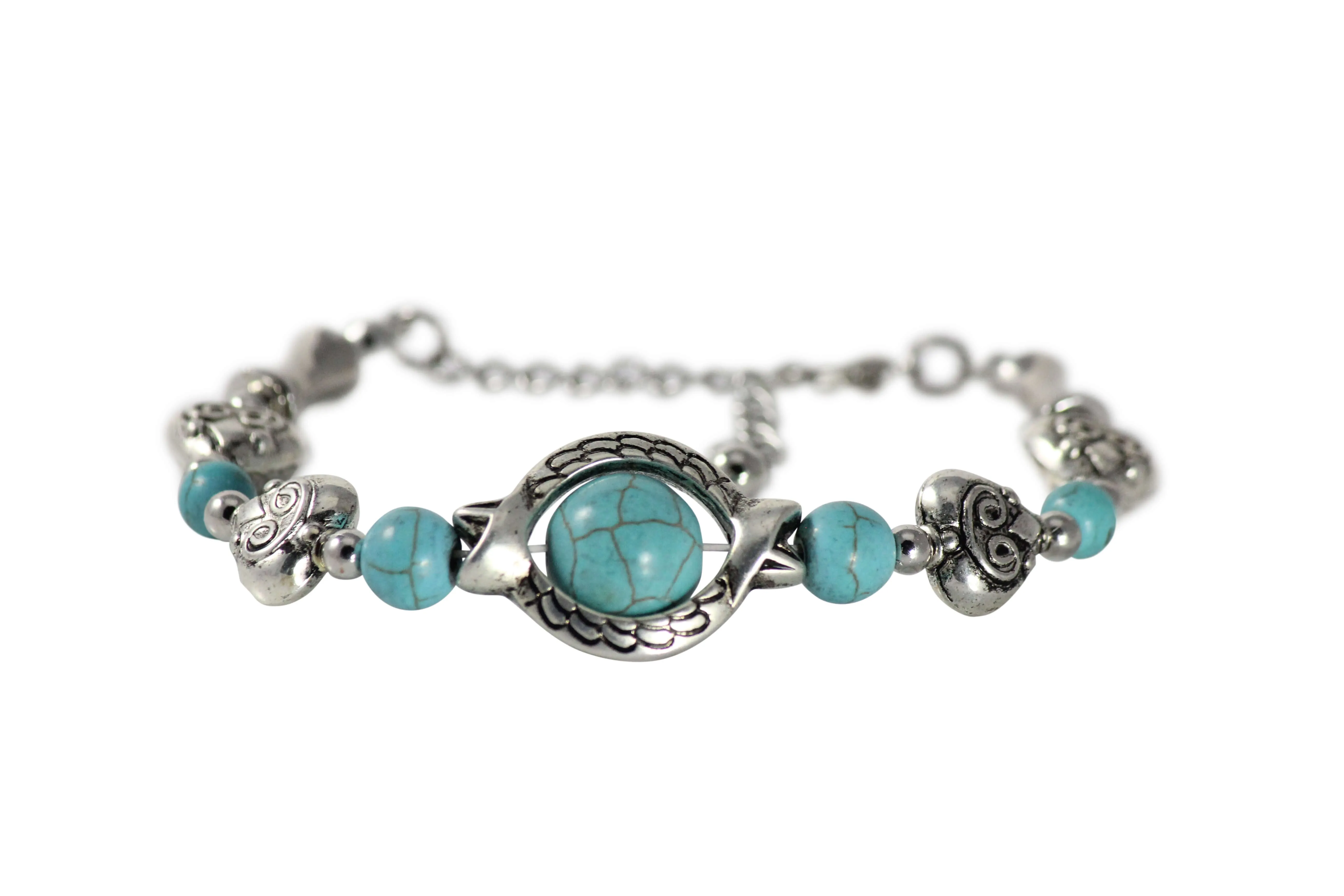Silver Bangle x Charms