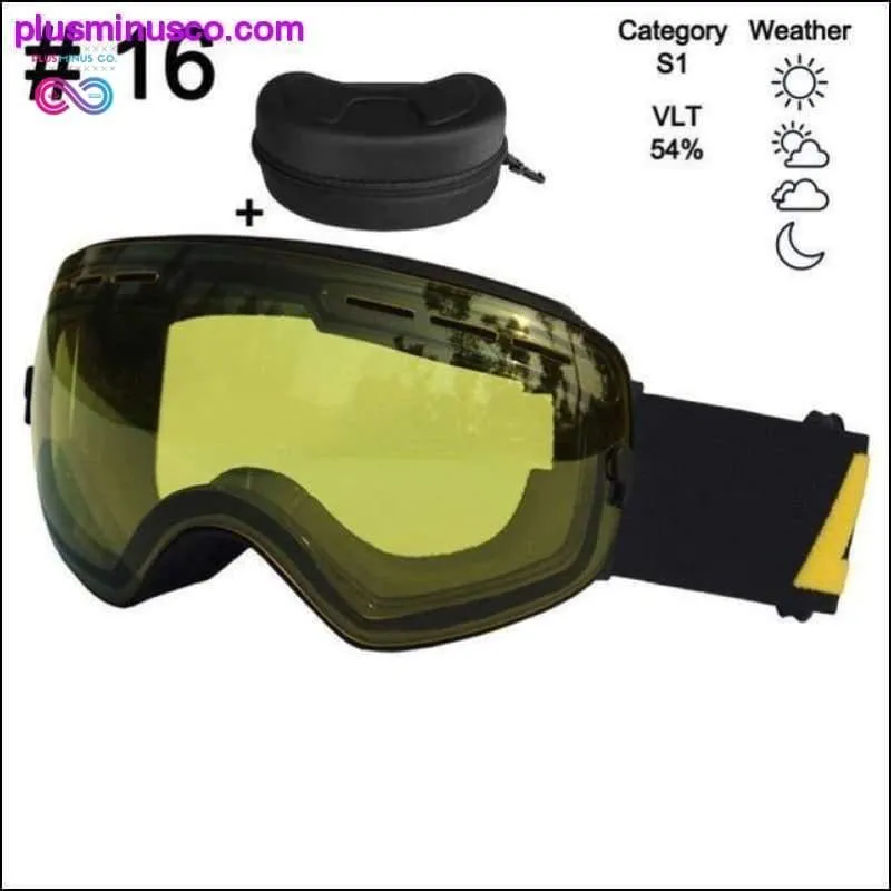 Ski Glasses & Snowboarding Goggles Eyewear Double Layers
