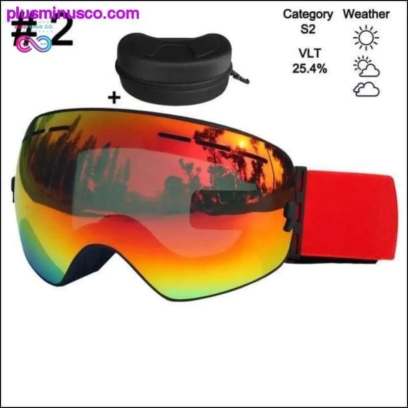 Ski Glasses & Snowboarding Goggles Eyewear Double Layers