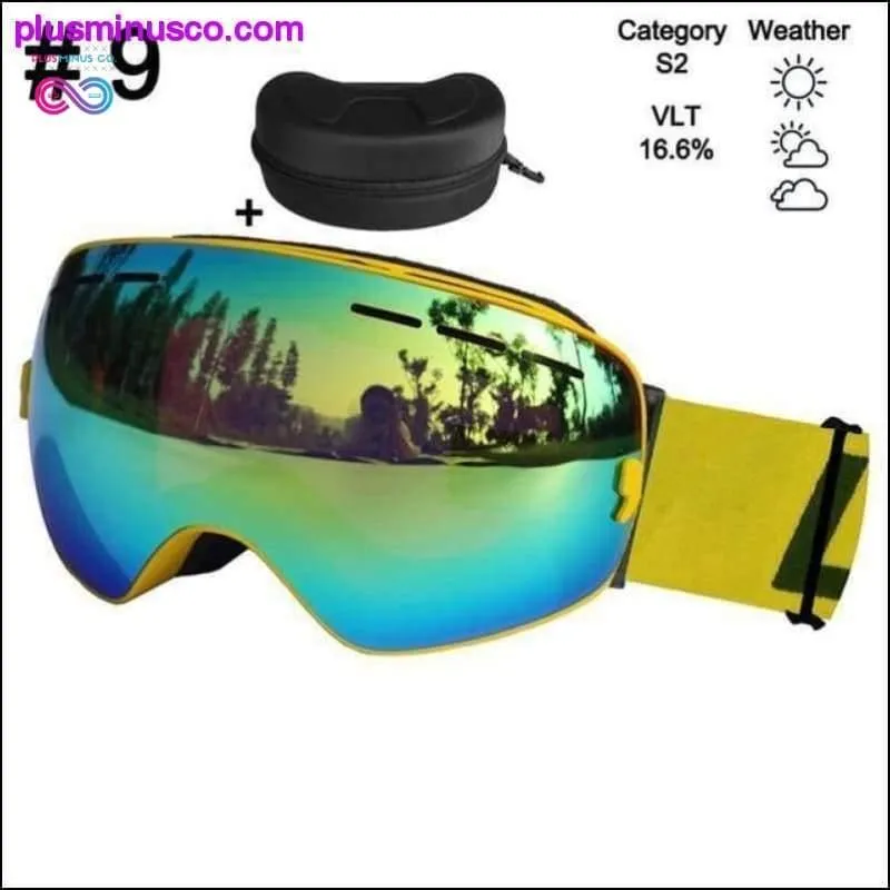 Ski Glasses & Snowboarding Goggles Eyewear Double Layers