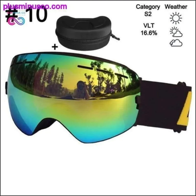 Ski Glasses & Snowboarding Goggles Eyewear Double Layers