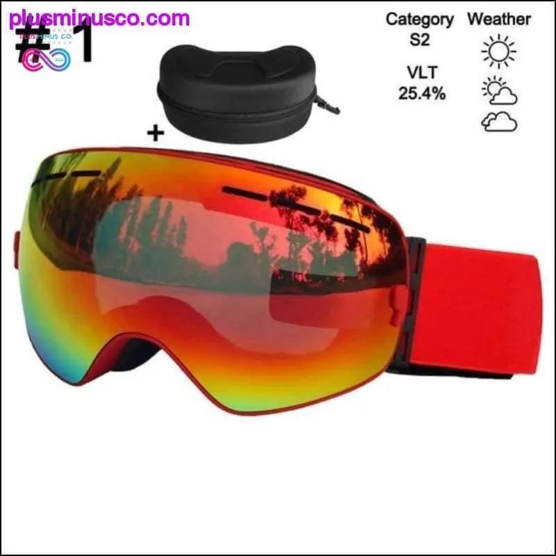 Ski Glasses & Snowboarding Goggles Eyewear Double Layers