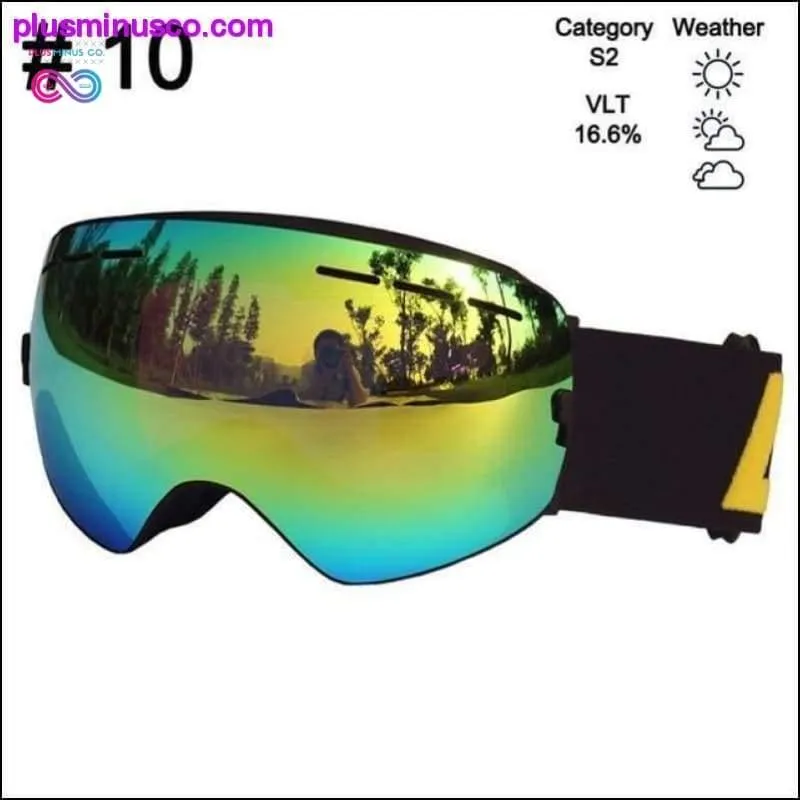 Ski Glasses & Snowboarding Goggles Eyewear Double Layers