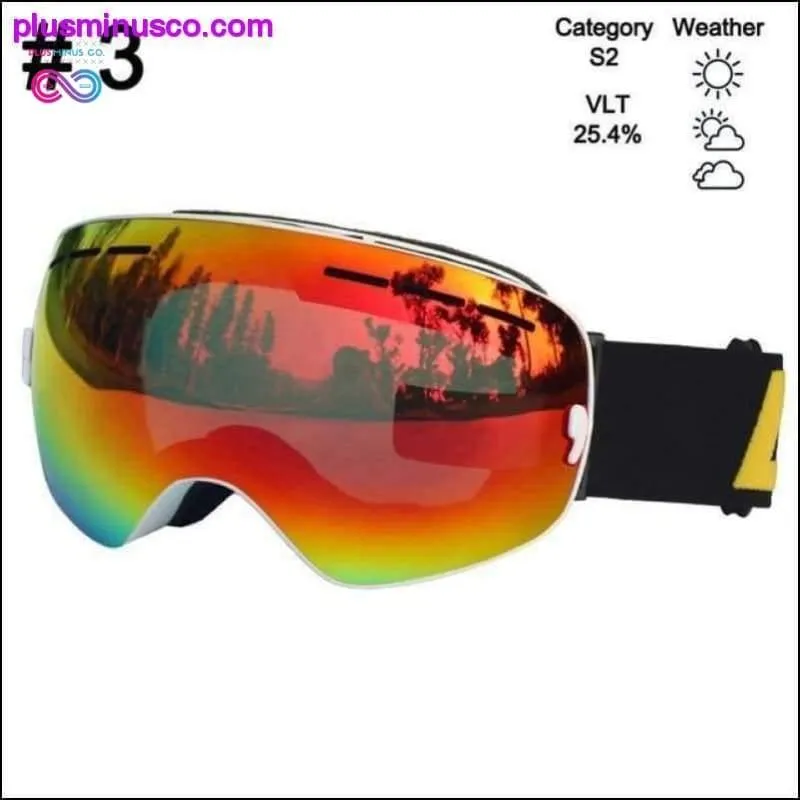 Ski Glasses & Snowboarding Goggles Eyewear Double Layers