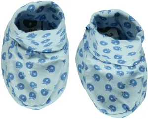 Smafolk Baby Booties - Blue Apples