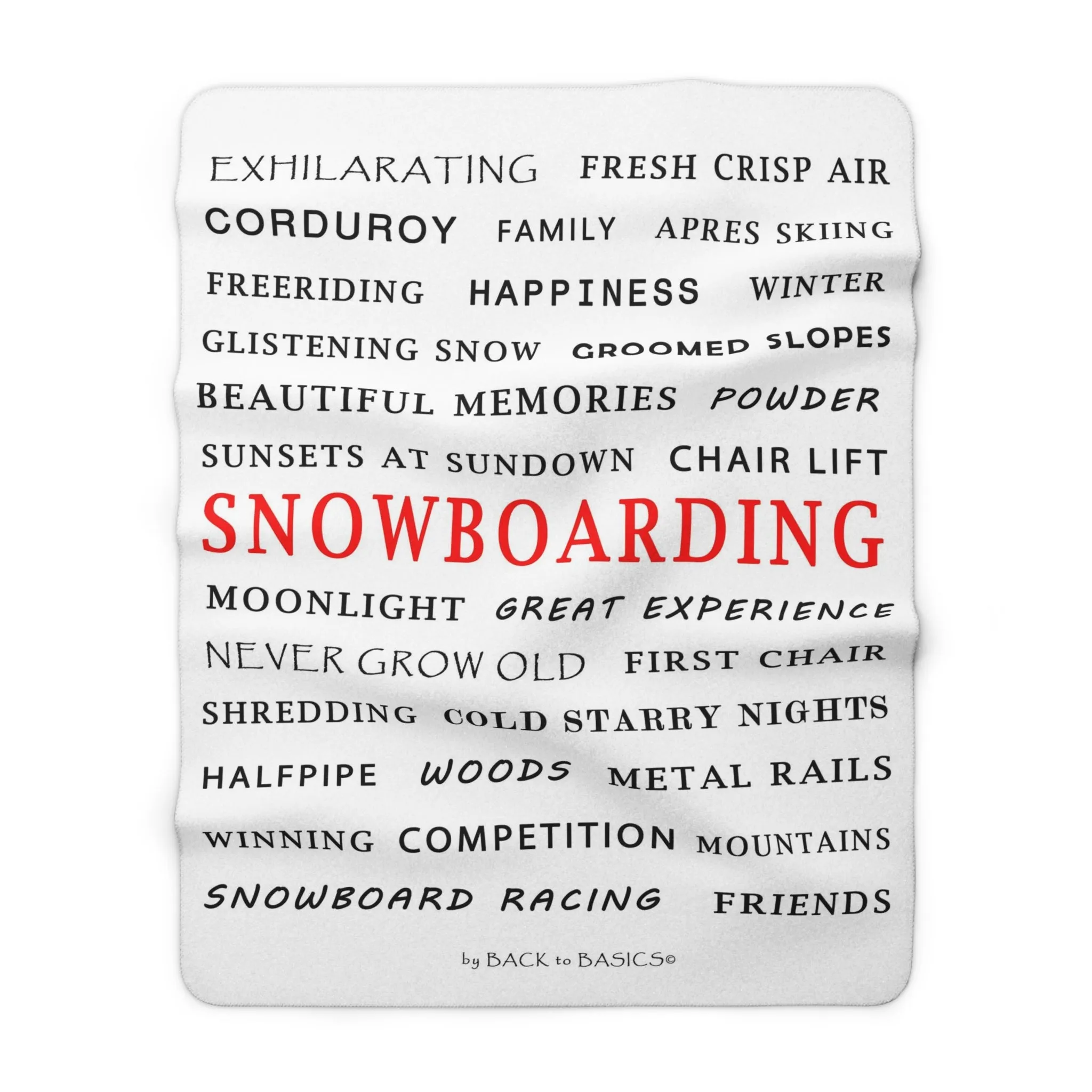 Snowboarding - Fleece Blanket
