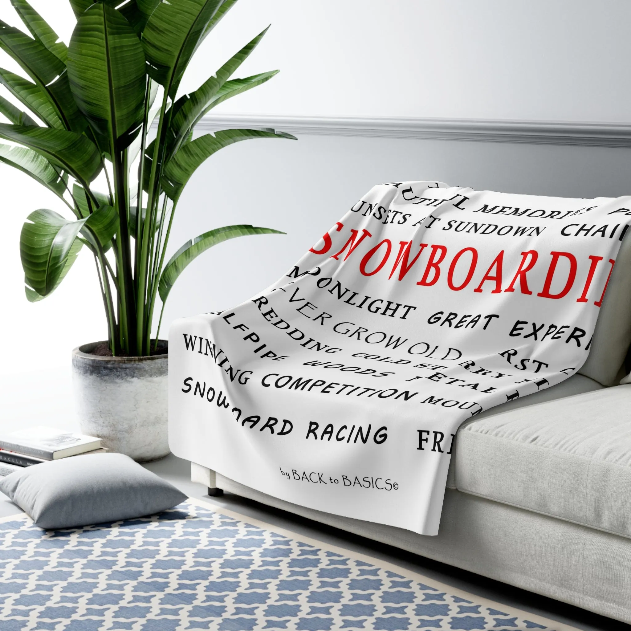Snowboarding - Fleece Blanket