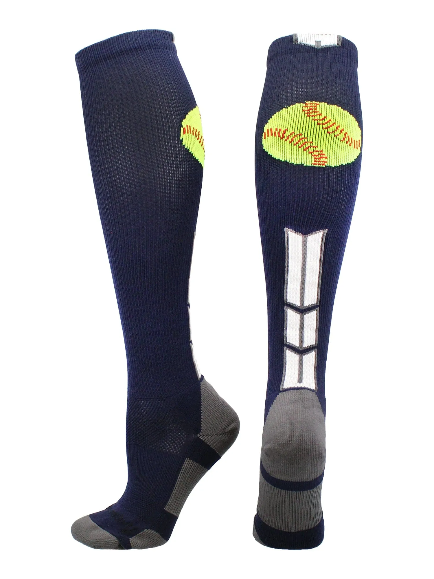 Softball Logo Over the Calf Socks (multiple colors)