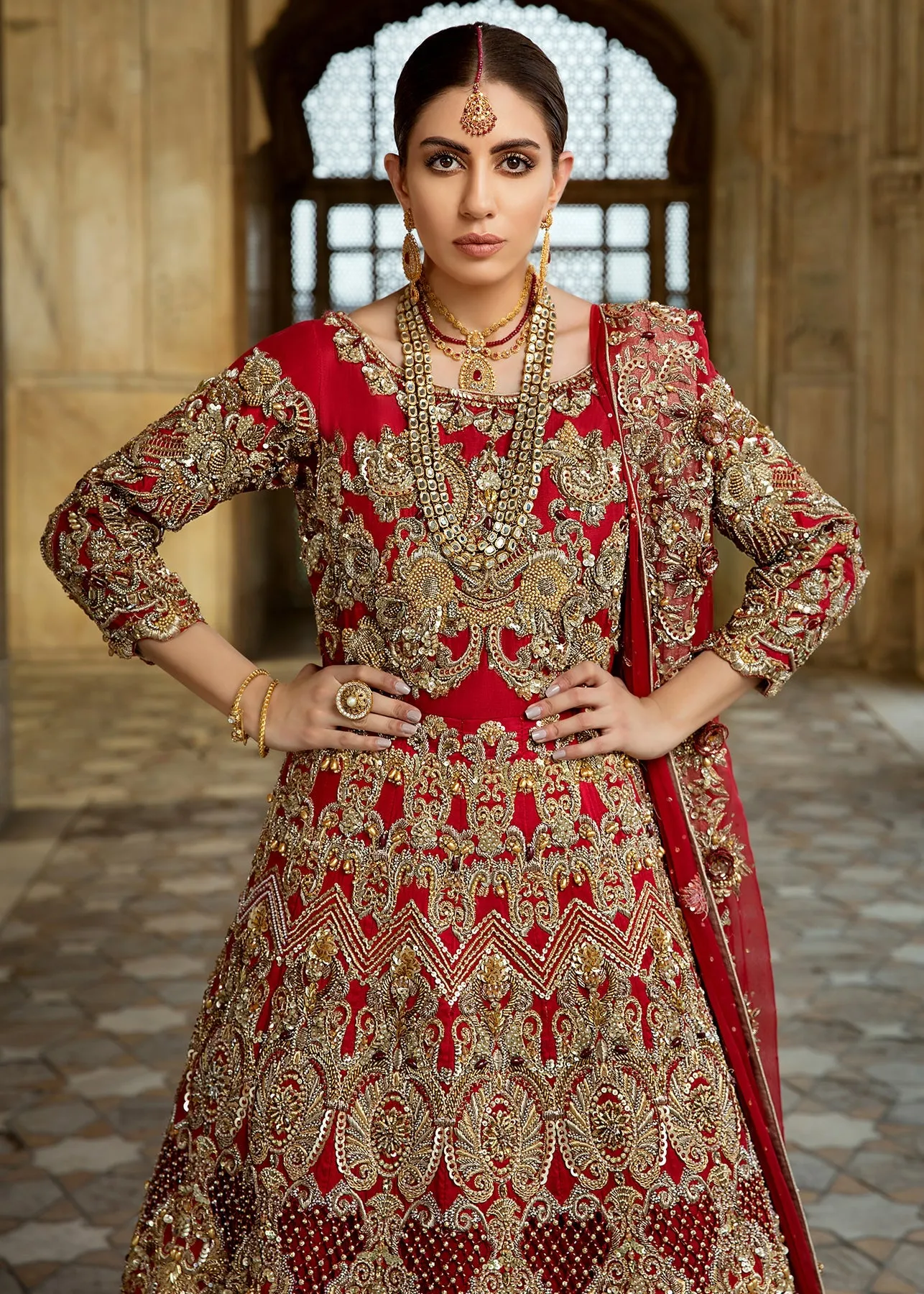 South Indian Bridal Wear Designer Lehenga Gown #BN1200