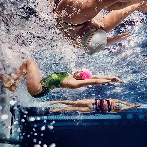 Speedo Unisex-Youth Swim Cap Silicone Junior