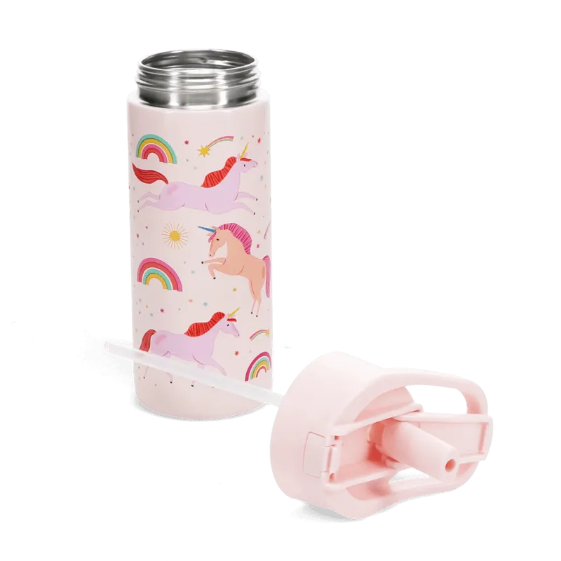 Stainless Steel Kids Water Bottle 500ml - Unicorn