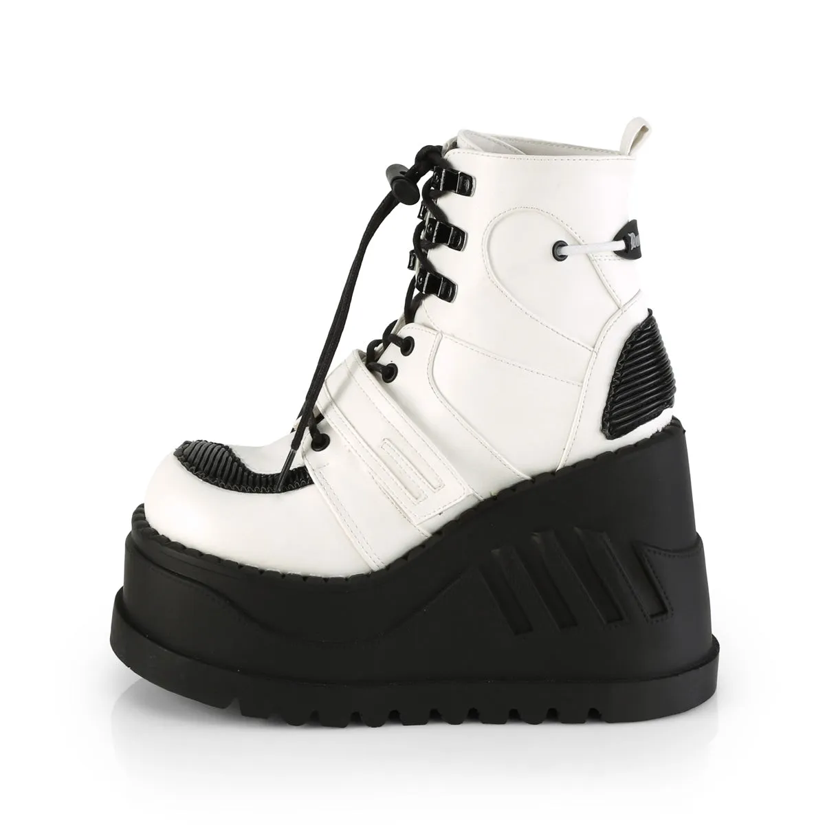 STOMP-13  White Vegan Leather