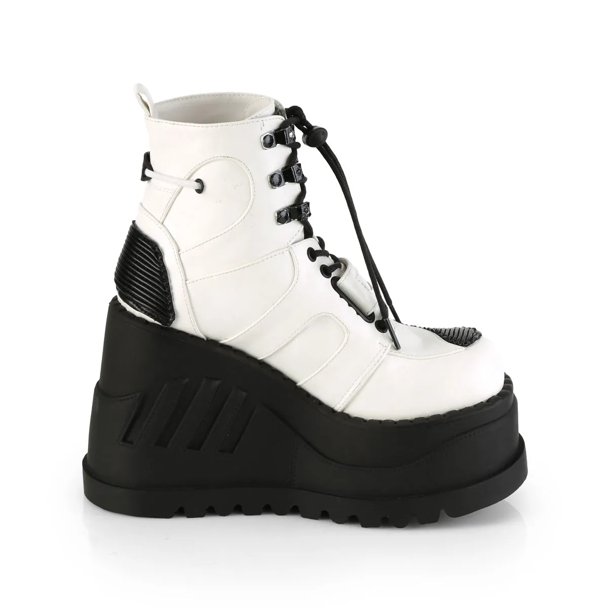 STOMP-13  White Vegan Leather