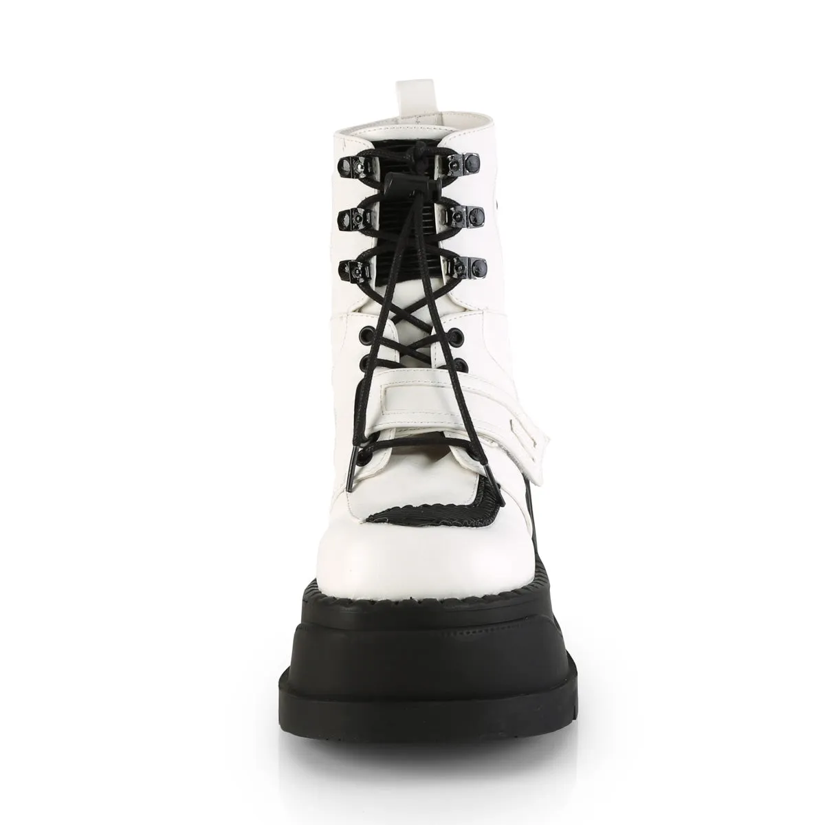 STOMP-13  White Vegan Leather